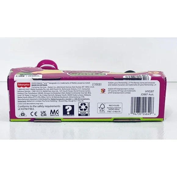 Fisher Price Barney's World Sharing With Friends Toy Figure Set Mattel - Picture 5 of 5